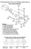 PN Racing Mini-Z V5 LCG 98mm Motor Mount (Black)