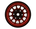 Treal Hobby Type I 1.0" Classic 12-Spoke Beadlock Wheels (Red) (4) (27.2g)