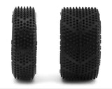 UpGrade RC Micro Spiker Pre-Mounted Front and Rear Carpet Tires for Losi® Micro-B (White)