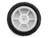 UpGrade RC Micro Spiker Pre-Mounted Front and Rear Carpet Tires for Losi® Micro-B (White)