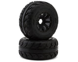 UpGrade RC Belted Street Radials 2.9" Pre-Mounted Tires for Traxxas® MAXX® (2) (Regular & Wide Offset Hexes Included)
