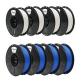 8 x 1kg High Speed PLA Pack - 2 Color Selection (4 per color) - IIID Max & Fremover
