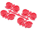 Yeah Racing Mini-Z AWD 8.5mm 5-Spoke Narrow Rims Set (Florescent Pink) (0mm/+1mm/+2mm/+3mm)