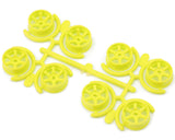 Yeah Racing Mini-Z AWD 8.5mm 5-Spoke Narrow Rims Set (Florescent Yellow) (0mm/+1mm/+2mm/+3mm)