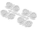 Yeah Racing Mini-Z AWD 8.5mm 5-Spoke Narrow Rims Set (White) (0mm/+1mm/+2mm/+3mm)
