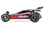 Traxxas Bandit 1/10 Scale Brushed 2WD Electric Extreme Sports Buggy - Red