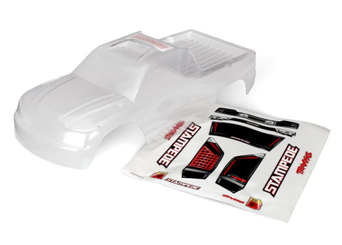 Traxxas Stampede Clear Body w/ Decal Sheet