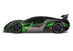Traxxas XO-1 1/7 Scale Brushless AWD Electric Super Car - Green