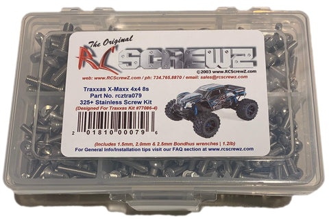 RC Screwz Traxxas X-Maxx 8s (#77086-4) Stainless Steel Screw Kit