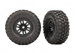 Traxxas Canyon Trail Tires Mounted on Black Wheels 1.0 (2) - 9773