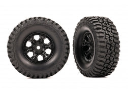 Traxxas BFGoodrich Mud-Terrain Tires Mounted on Black Wheels 1.0 (2) - 9774
