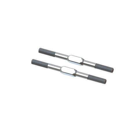 ARRMA Steel Turnbuckle, M4x60MM Silver EXB (2) - ARA340177