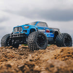 ARRMA 1/10 GRANITE 4X2 BOOST MEGA 550 Brushed Monster Truck RTR with Battery & Charger - Blue/Black