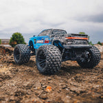 ARRMA 1/10 GRANITE 4X2 BOOST MEGA 550 Brushed Monster Truck RTR with Battery & Charger - Blue/Black