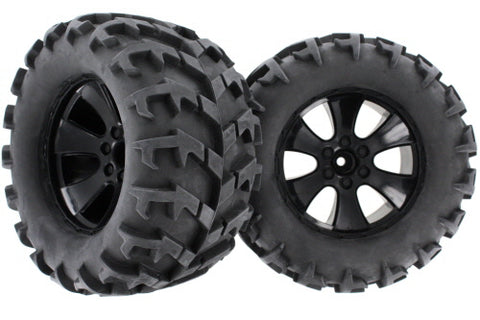 Redcat Landslide Tire Unit V-Pattern Black (2) - BS904-014