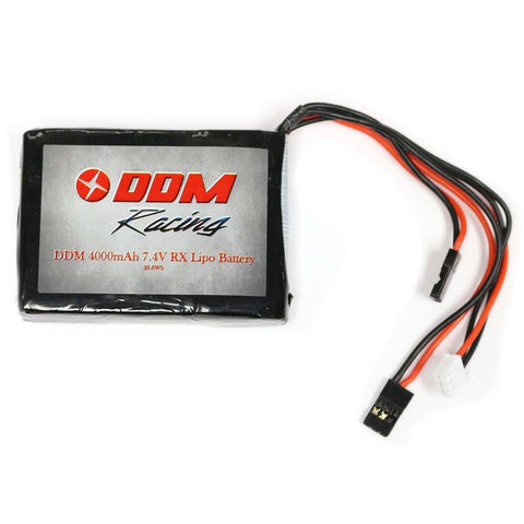 DDM Racing 7.4v 4000mAh RX Receiver LiPo Battery for HPI Baja 5B/5T/5SC