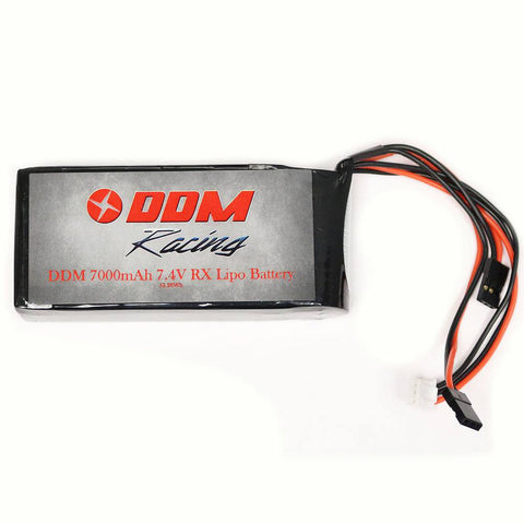 DDM Racing 7.4v 7000mAh RX Receiver LiPo Battery for Losi 5IVE-T