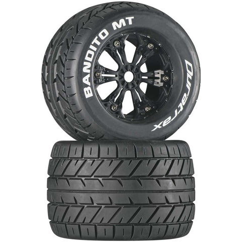 Duratrax Bandito MT 3.8" Mounted Tires, Black (2)