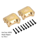 INJORA 2PCS Brass Front Rear Differential Axle Cover #8280 for TRX-4