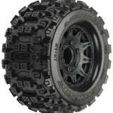 Pro-Line 1/10 Badlands MX28 Fr/Rr 2.8" MT Tires Mounted 12mm Blk Raid (2)