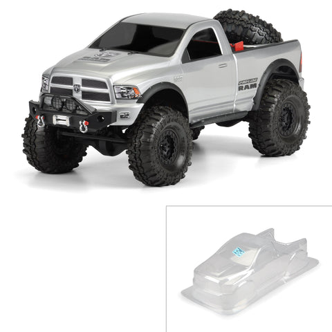 Pro-Line 1/10 Ram 1500 Clear Body for 12.3" (313mm) Wheelbase Scale Crawlers