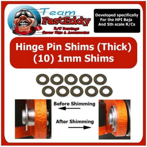 Team FastEddy Hinge Pin Shim Set 1.0mm (10)