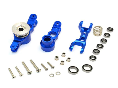 GPM Racing Traxxas X-Maxx Blue Aluminum Steering Rack Assembly