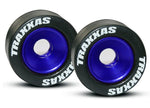 Traxxas Wheelie Bars Wheels Anodized Blue (2)
