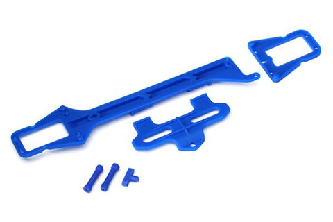 LaTrax Upper Chassis Long / Battery Hold Down Blue