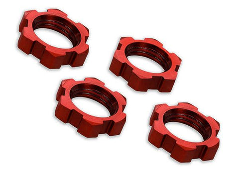 Traxxas Wheel Nuts 17mm Serrated Red - 7758R