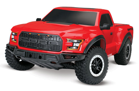 Traxxas Ford Raptor 1/10 Scale 2WD Brushed Replica Truck - Red