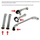 Redcat Racing V2 Steering Arms L/R and V2 Toe Links (Chrome) (1set)
