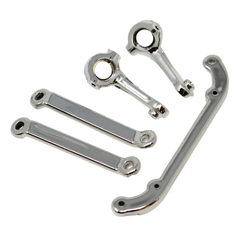 Redcat Racing V2 Steering Arms L/R and V2 Toe Links (Chrome) (1set)