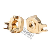 INJORA 2PCS Brass AR44 Front Steering Knuckles for SCX10 II 90046 CRAW18312