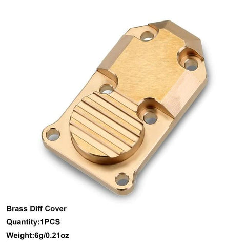 INJORA Aluminum/Brass Diff Cover for Axial SCX24