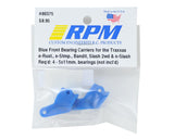 RPM Front Bearing Carrier Set (Blue) (2) (Slash, Bandit, Rustler, Stampede)