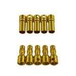 Racers Edge 3.5mm Gold Plated Banana Plugs, Male & Female (5 pair)