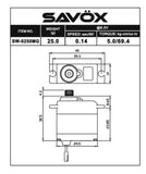 Savox Waterproof Micro Digital Servo 0.11sec / 69oz @ 6V