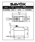 Savox Standard Digital Servo 0.14sec / 100oz @ 6V