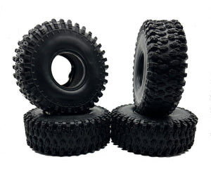 Racers Edge 1.9" Crawler Tires with Foam Inserts, 4pcs, Pattern E