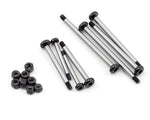 ST Racing Concepts Traxxas Slash Polished Steel Hinge Pin w/Lock Nuts (Black)