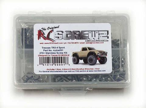 RC Screwz Stainless Steel Screw Kit For The Traxxas TRX-4 Sport (#82024-4)