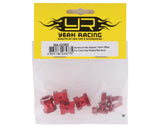 Yeah Racing 12mm Aluminum Hex Adaptors (Red) (4) (15mm Offset)