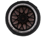 Yeah Racing Spec T Pre-Mounted On-Road Touring Tires w/LS Wheels (Red) (4) w/12mm Hex & 3mm Offset